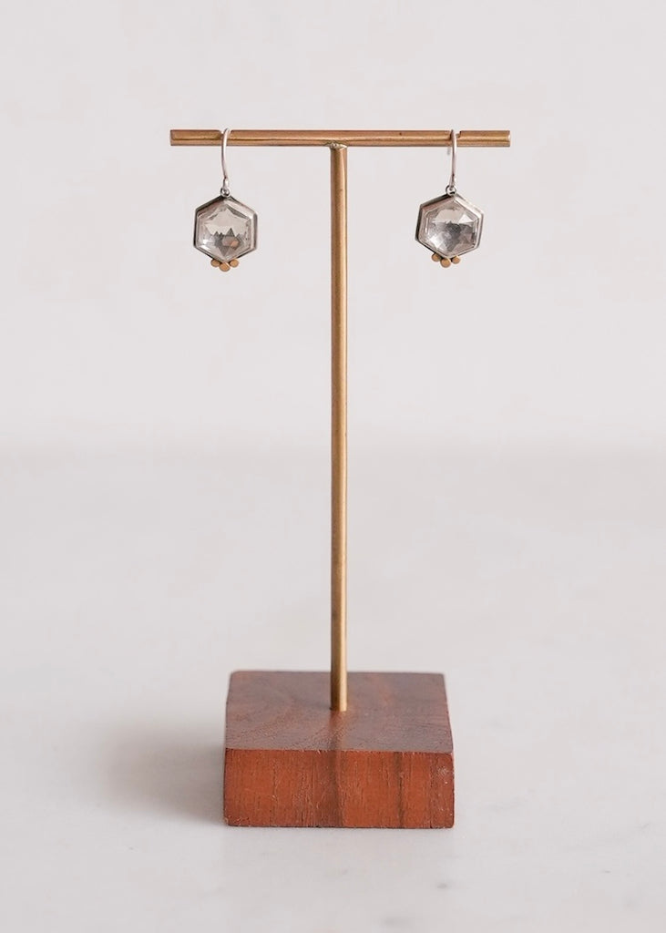 Ananda Khalsa | White Topaz Earring