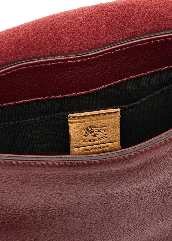 Archivio Saddle Crossbody Bag Black Cherry