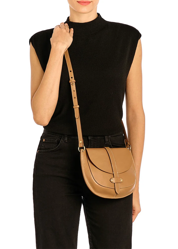 Archivio Saddle Crossbody Bag Gianduia