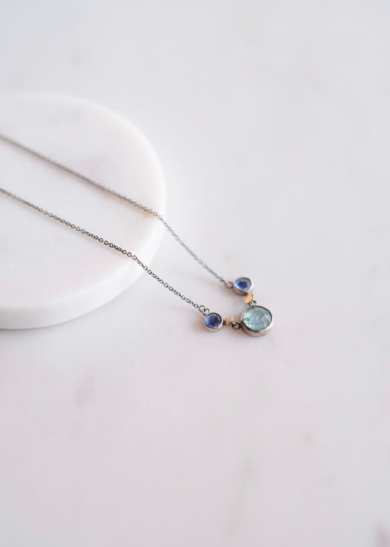 Austin Titus | Aqua + Blue Kyanite Necklace