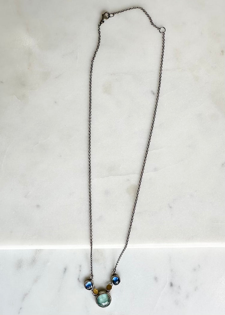 Austin Titus | Aqua + Blue Kyanite Necklace