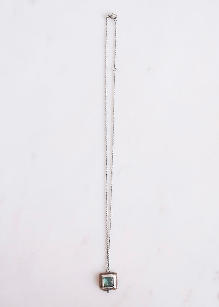 Austin Titus | Green Kyanite + Zircon Necklace