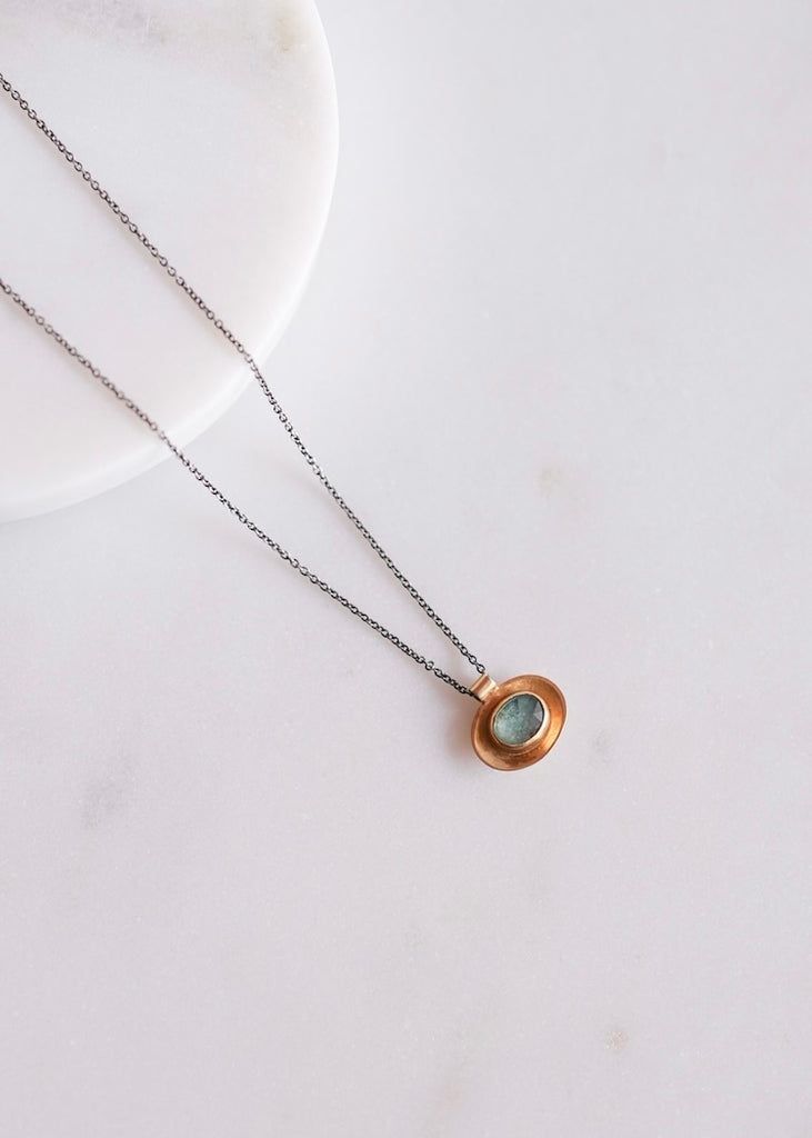 Austin Titus | Kyanite + 18k Vermeil Necklace