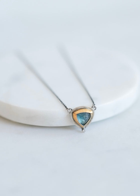 Austin Titus | Kyanite + Diamond Necklace