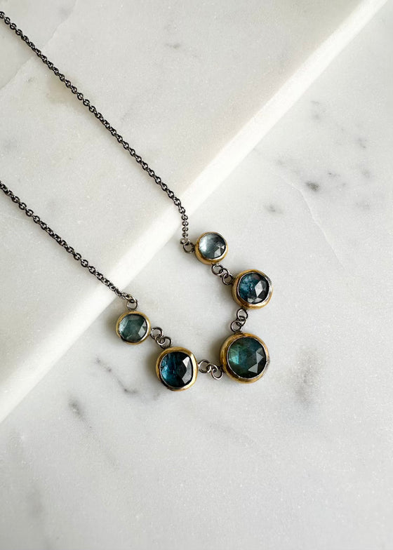Austin Titus | Labradorite + Kyanite Necklace
