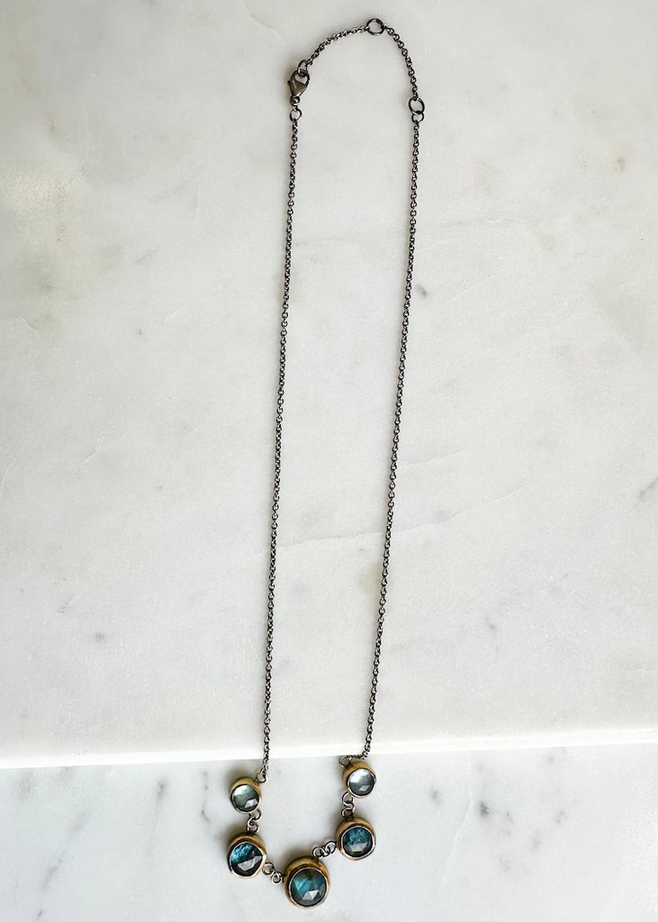 Austin Titus | Labradorite + Kyanite Necklace