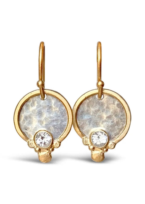Austin Titus | Little Bud Earrings | White Topaz