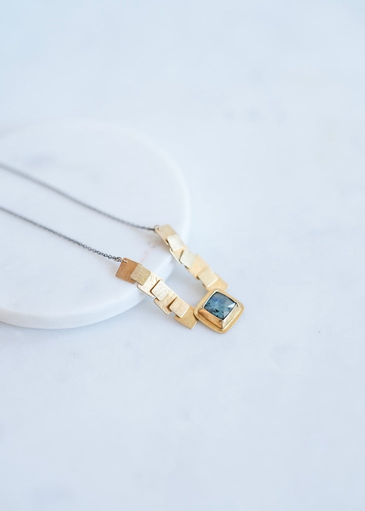 Austin Titus | Teal Kyanite Necklace