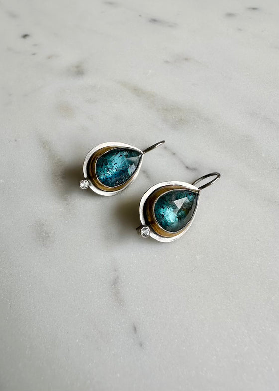 Austin Titus | Teal Kyanite + Topaz Earring