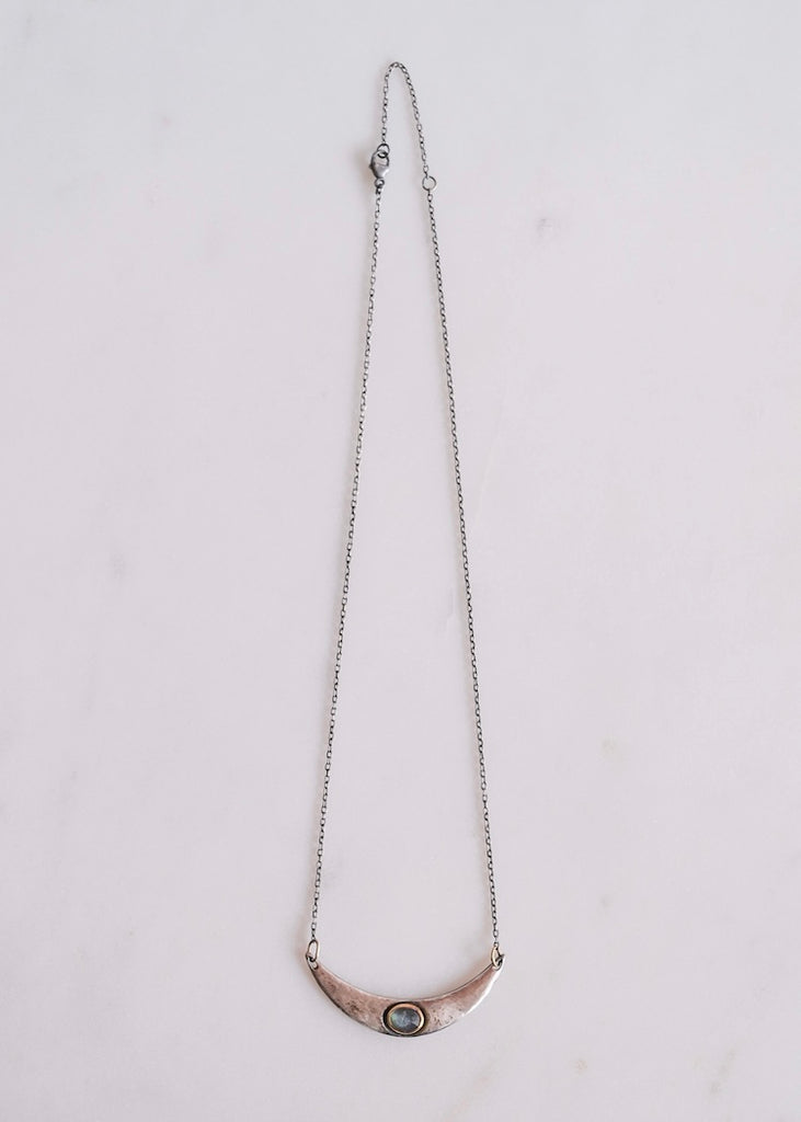 Austin Titus | Wide Arc Labradorite Necklace