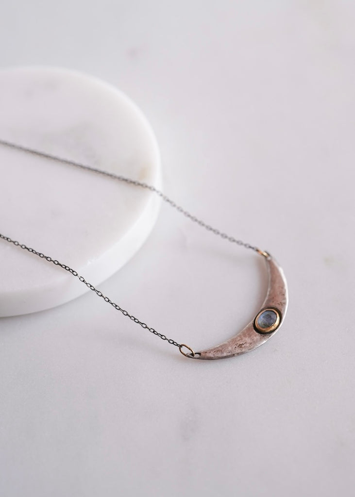 Austin Titus | Wide Arc Labradorite Necklace