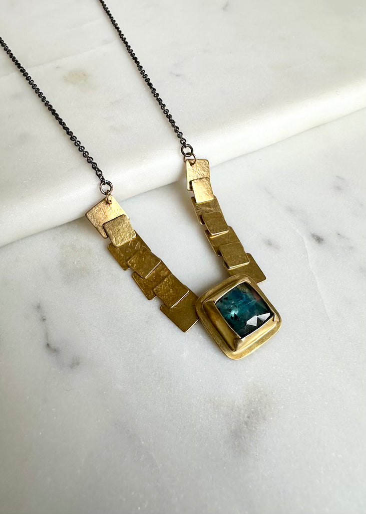 Austin Titus | Teal Kyanite Necklace