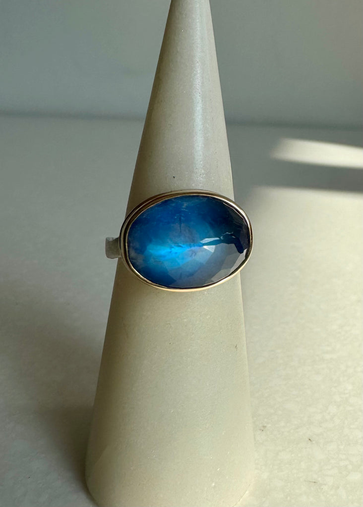 Jamie Joseph | Blue Rainbow Moonstone Ring