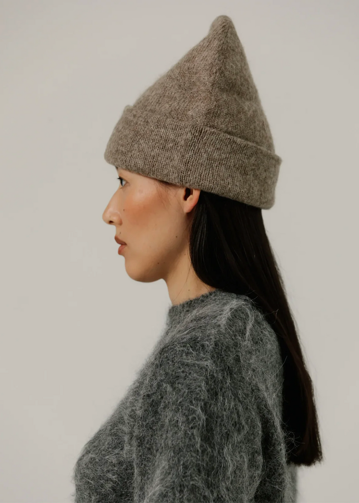 Bare Knitwear | Baby Alpaca Andes Beanie | Dark Fawn