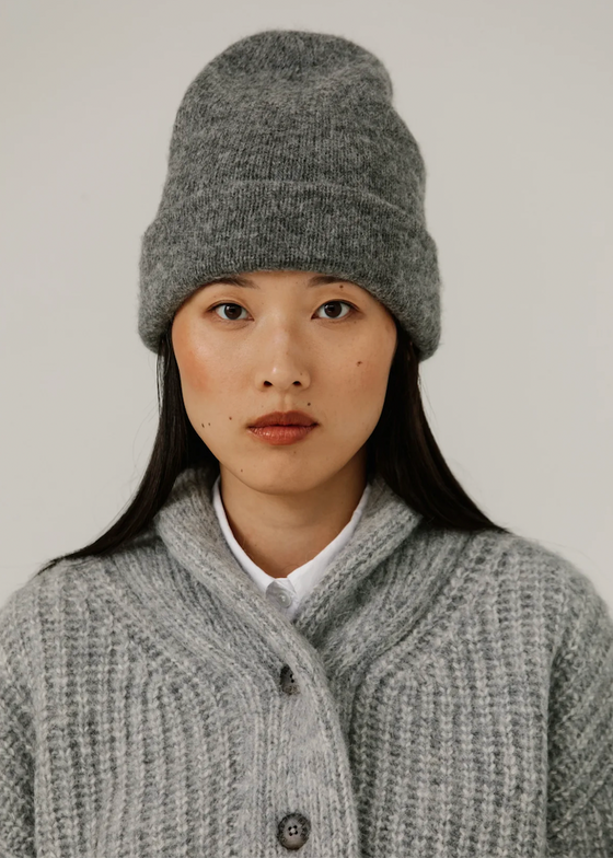 Bare Knitwear | Baby Alpaca Andes Beanie | Grey