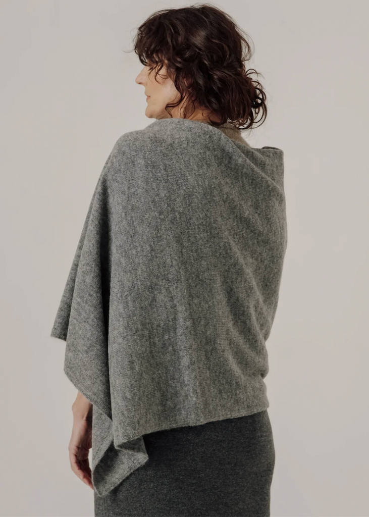 Bare Knitwear | Baby Alpaca Travel Wrap | Grey