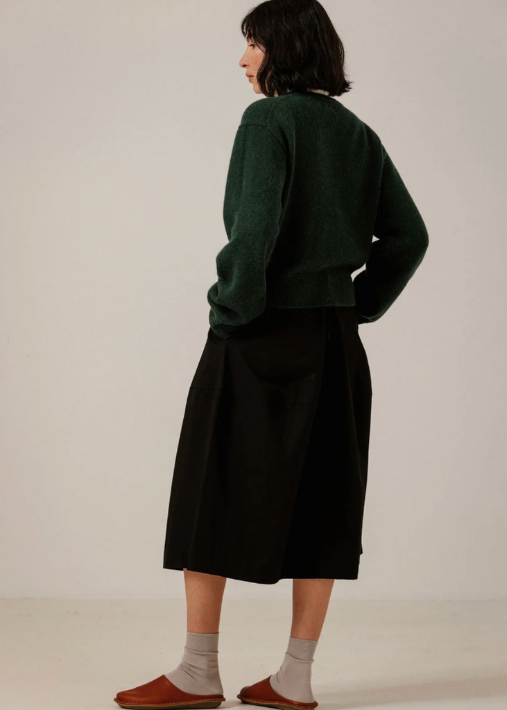 Bare Knitwear | Boxy Alpaca Crewneck in Emerald