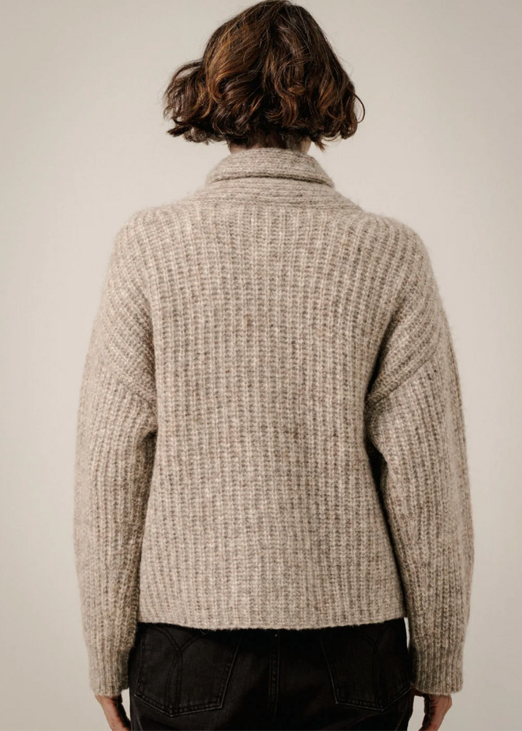 Bare Knitwear | Oversized Shawl Cardigan in Marble