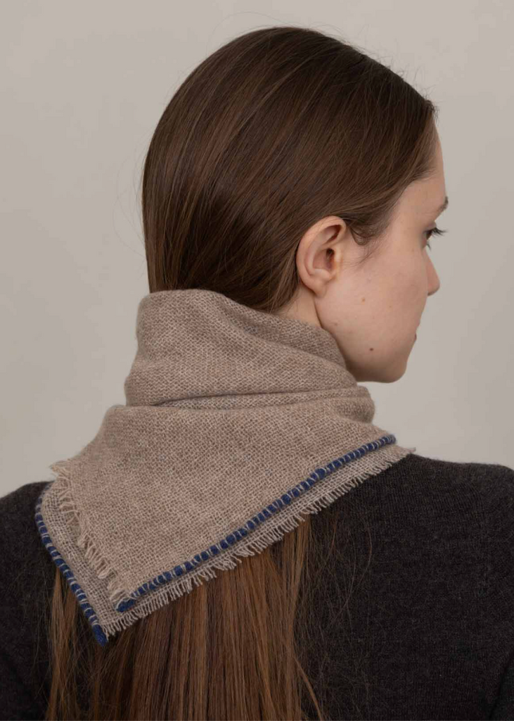 Oats + Rice | Noma Cashmere Foulard | Beige