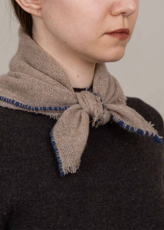Oats + Rice | Noma Cashmere Foulard | Beige