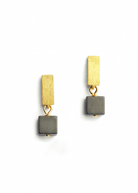 Bernd Wolf | Cubello Hematine Earrings