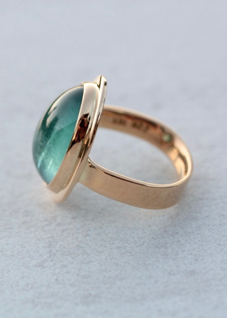 Big Sur | 10.2ct Oval Blue Tourmaline Ring