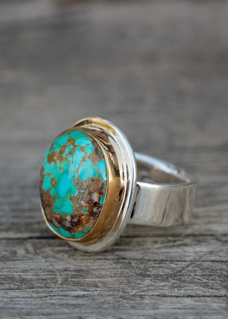 Big Sur | Fox Mine Turquoise Medium Oval Ring