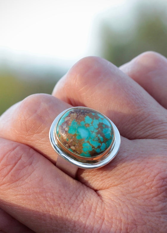 Big Sur | Fox Mine Turquoise Medium Oval Ring