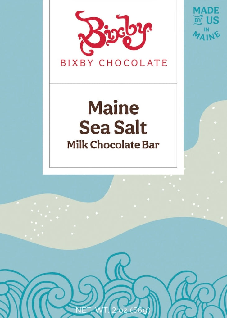 Bixby Chocolate | Organic Milk Chocolate Maine Sea Salt Bar