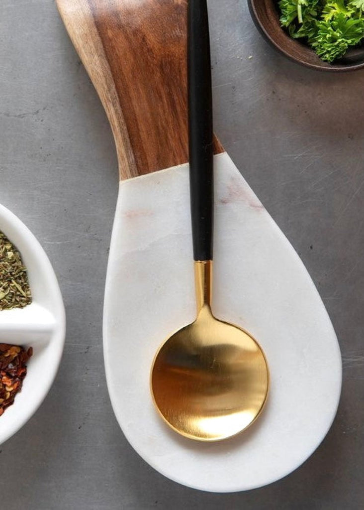 Black + Gold Serving Set