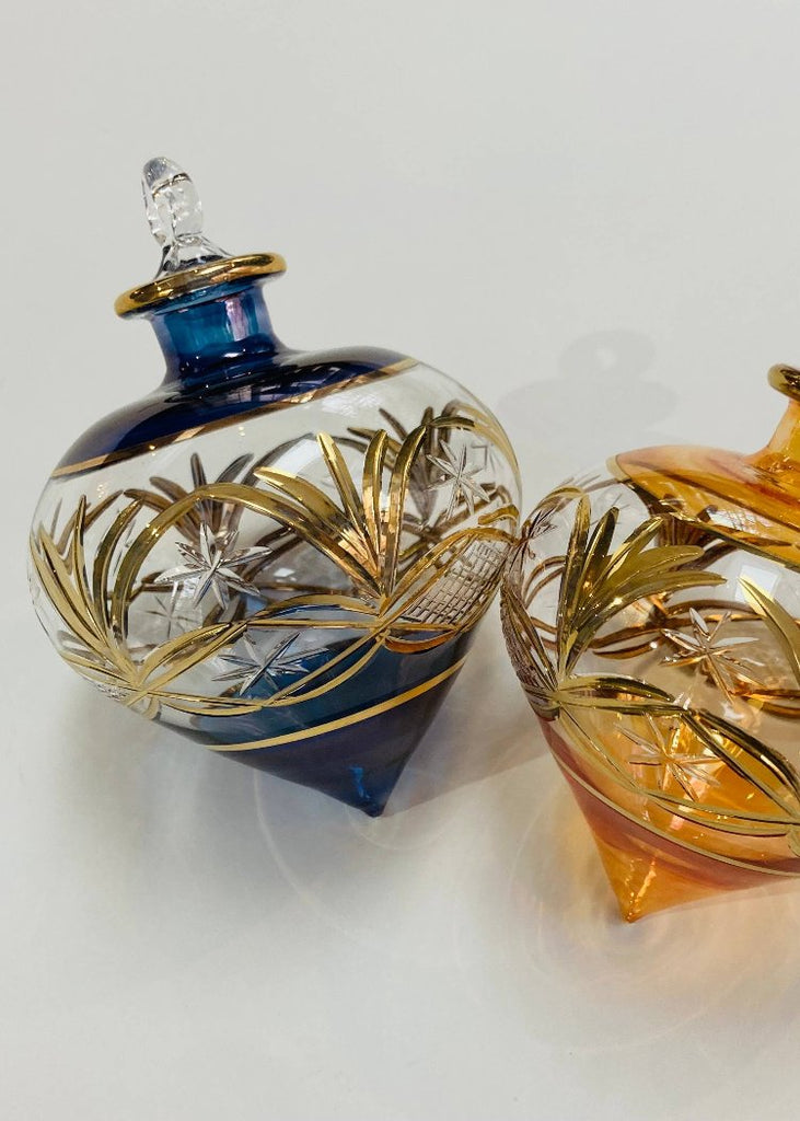 Blown Glass Ornament | Drop Blue