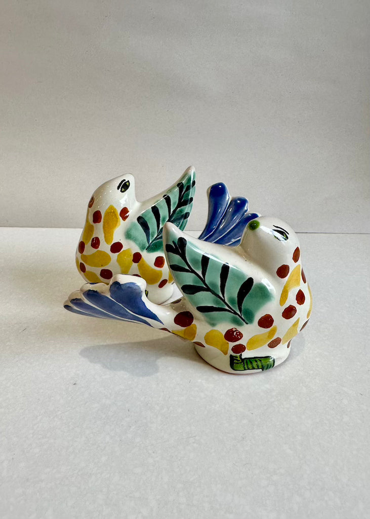 Bird Salt + Pepper Shaker Set Blue