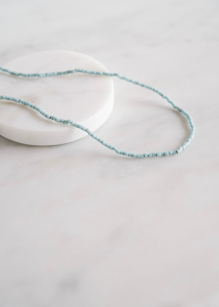 Blue Tile Trade Beads