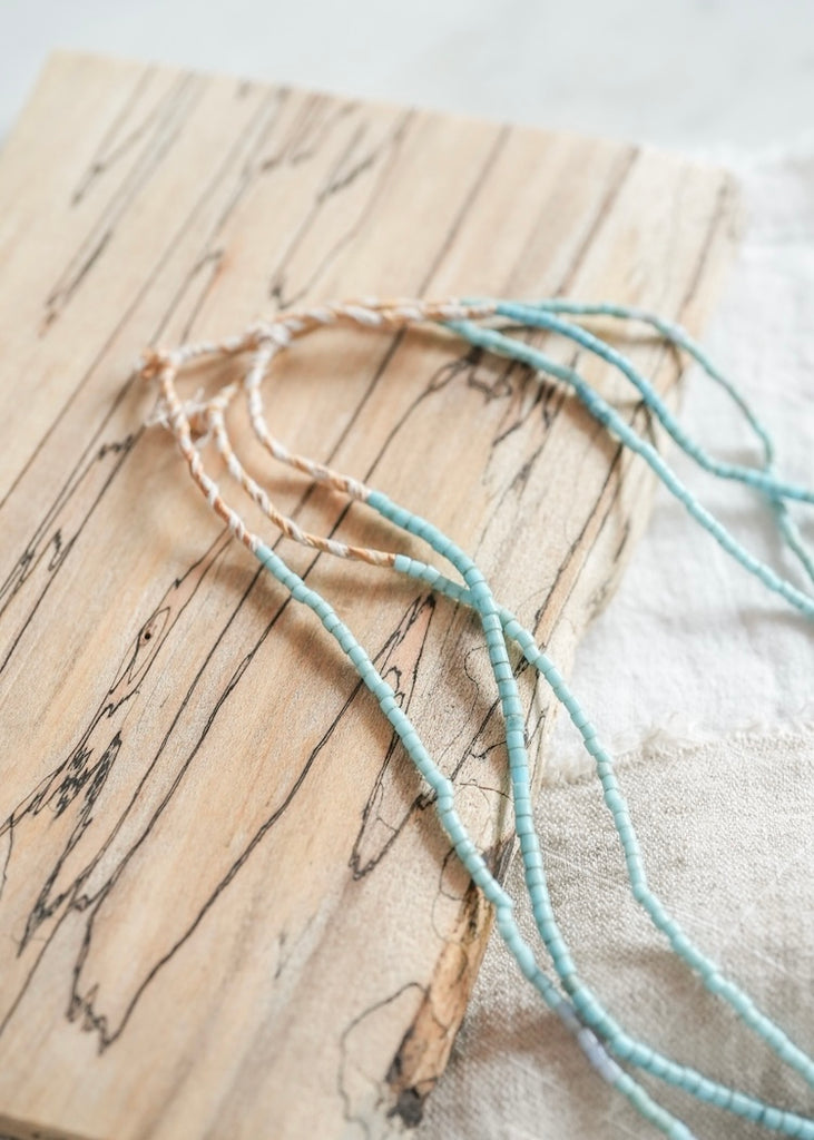 Blue Tile Trade Beads