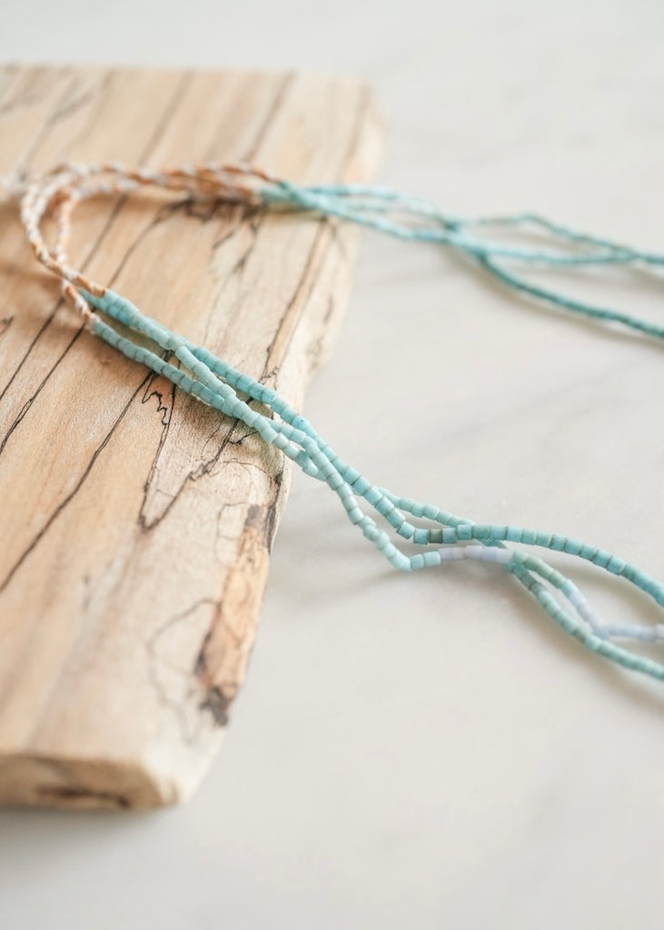 Blue Tile Trade Beads