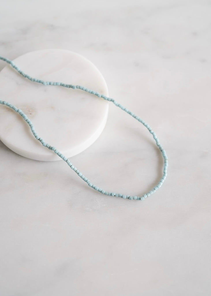Blue Tile Trade Beads