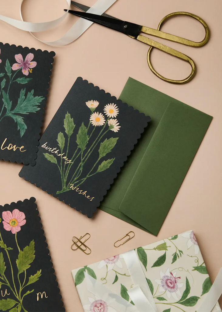 Wanderlust Paper Co | Botanical Daisy 'Birthday Wishes' Card