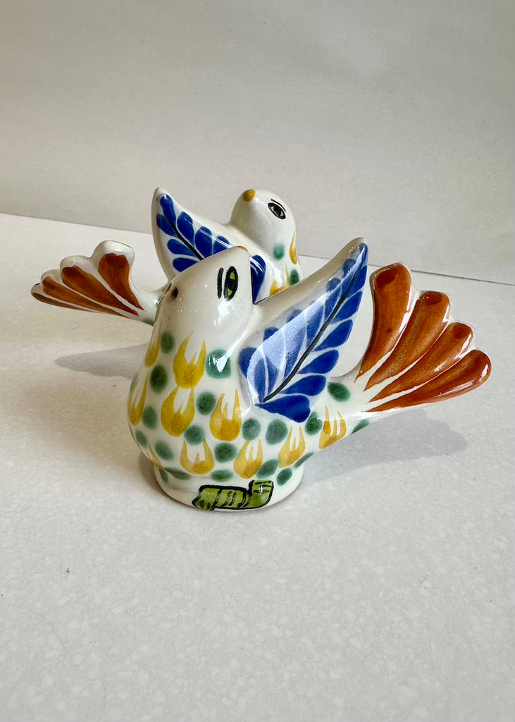 Bird Salt + Pepper Shaker Set Brown