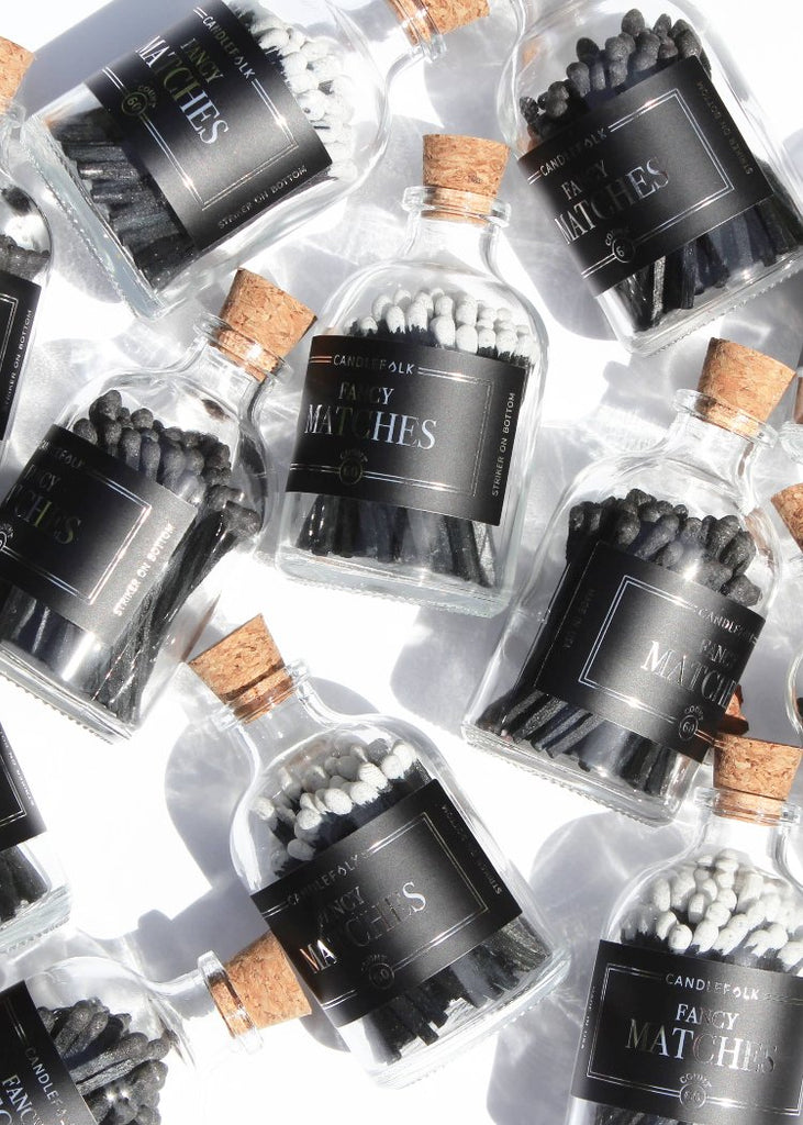 Candlefolk | Black & Black Apothecary Matches