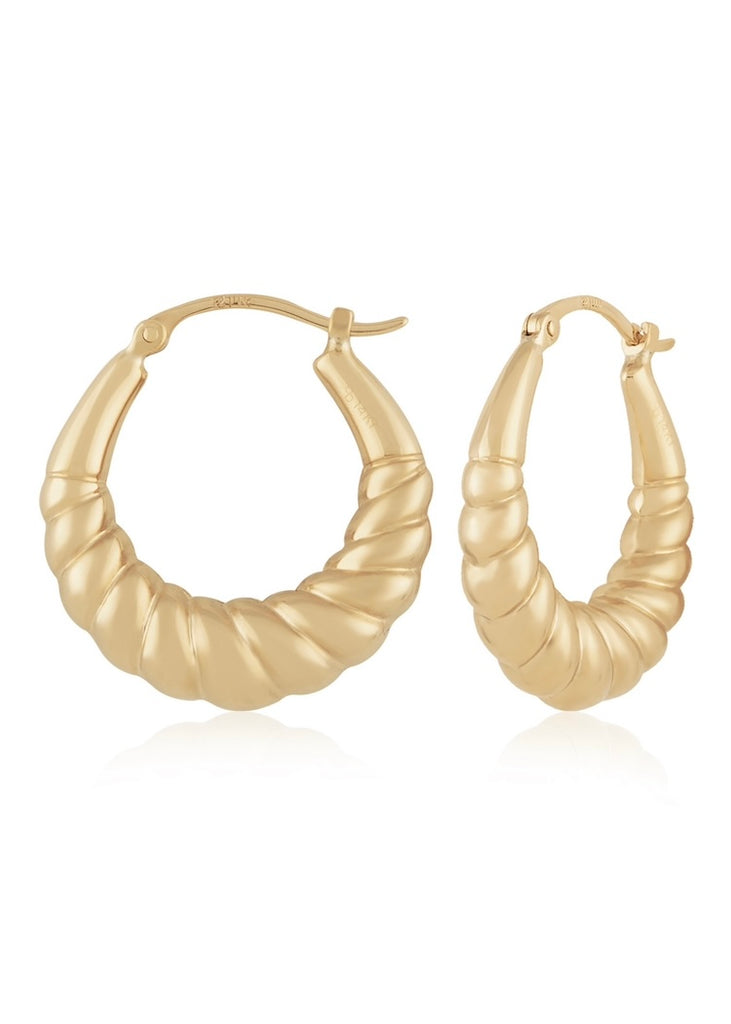 Carla Corp | 14K Gold Shrimp Pol Ends Earrings