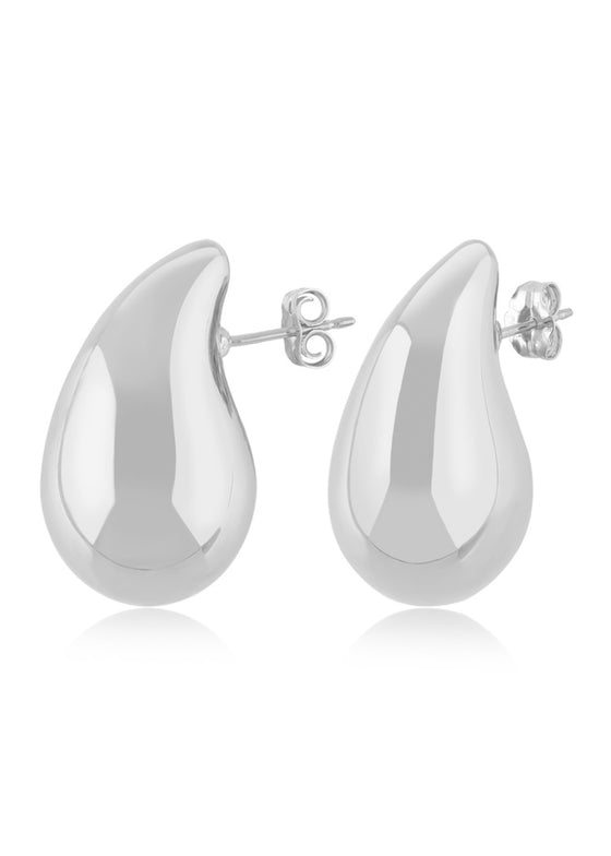 Carla Corp | Sterling Silver Medium Tear Drop Stud Earrings