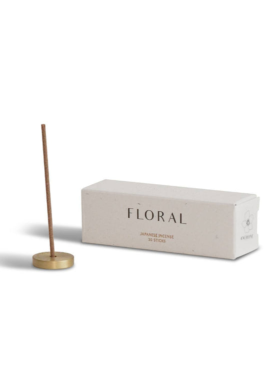 Cedar and Myrrh | Anemone Japanese Incense Set | 30 Sticks