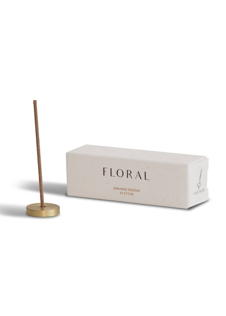 Cedar and Myrrh | Lavender Japanese Incense Set | 30 sticks