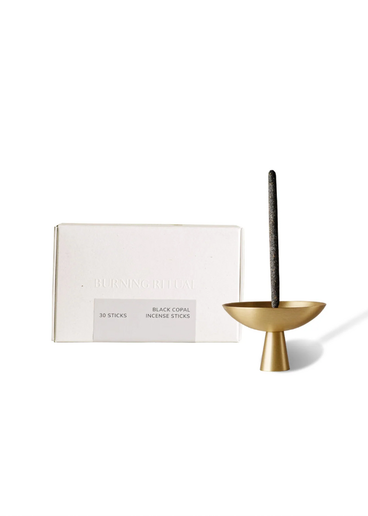 Cedar and Myrrh | Mini Black Copal Hand-Rolled Incense | 30 Sticks