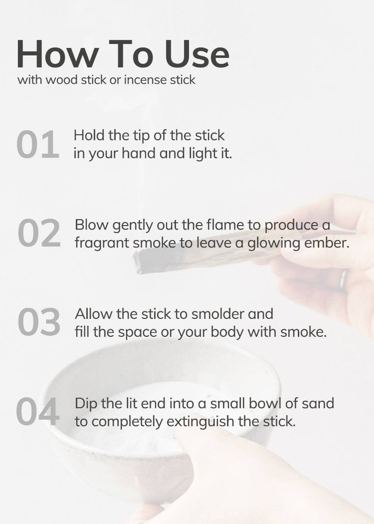 Cedar and Myrrh | Mini Palo Santo Hand-Rolled Incense | 30 Sticks