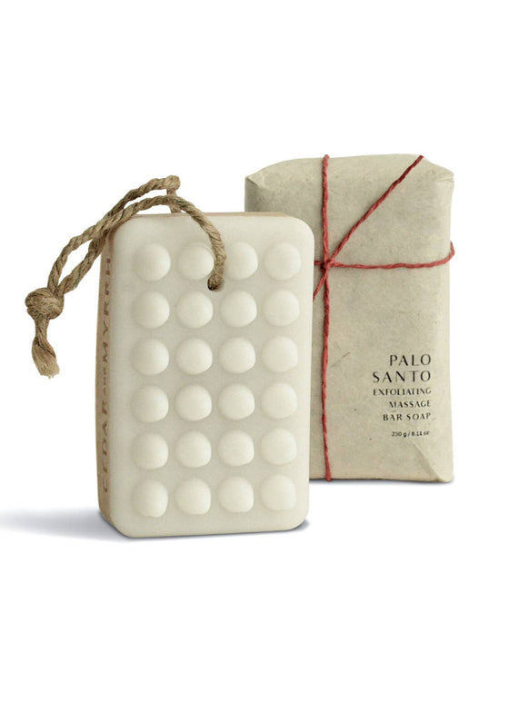 Cedar and Myrrh | Palo Santo Exfoliating Massage Bar Soap