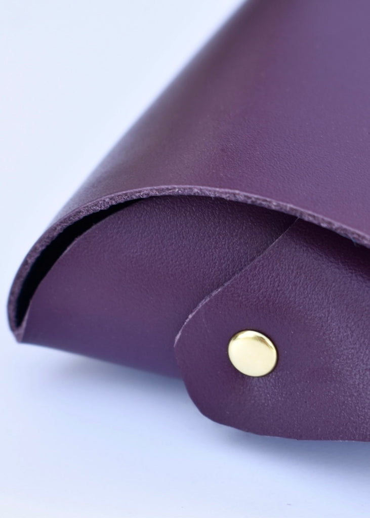 Celina Mancurti | Leather Eyeglasses Case | Cherry