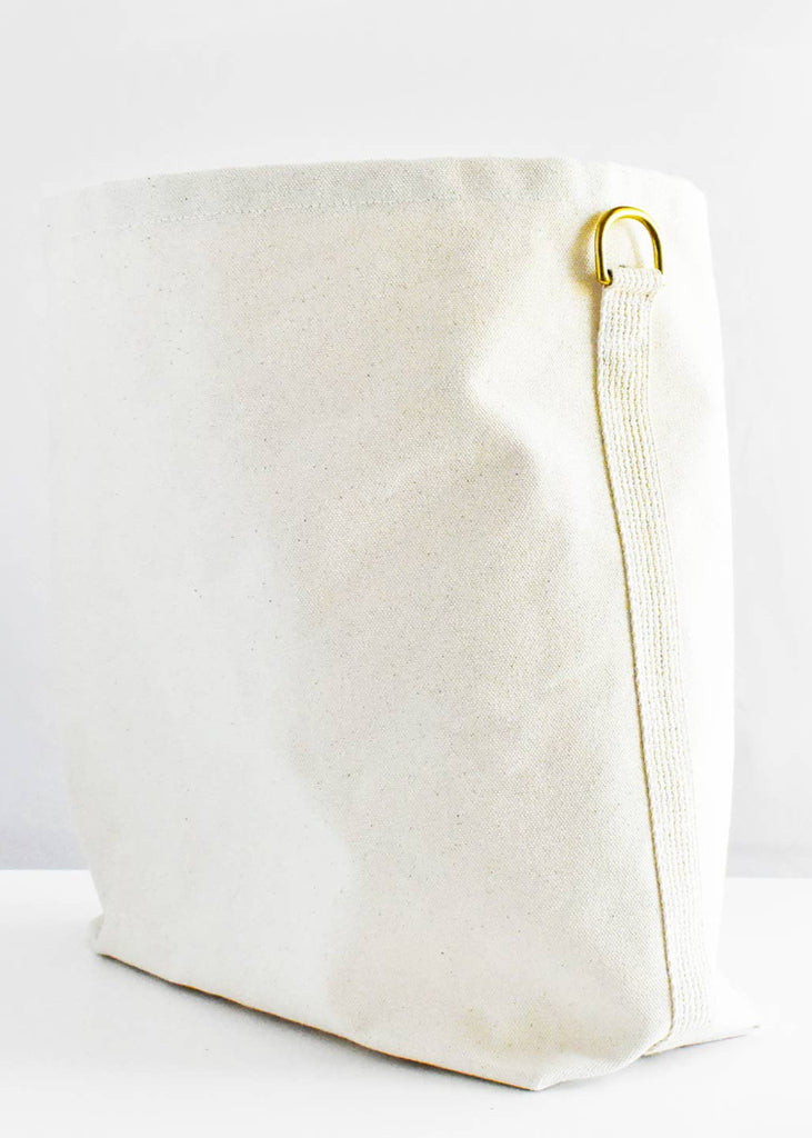 Celina Mancurti | Tote Bag with Leather Strap | Tan