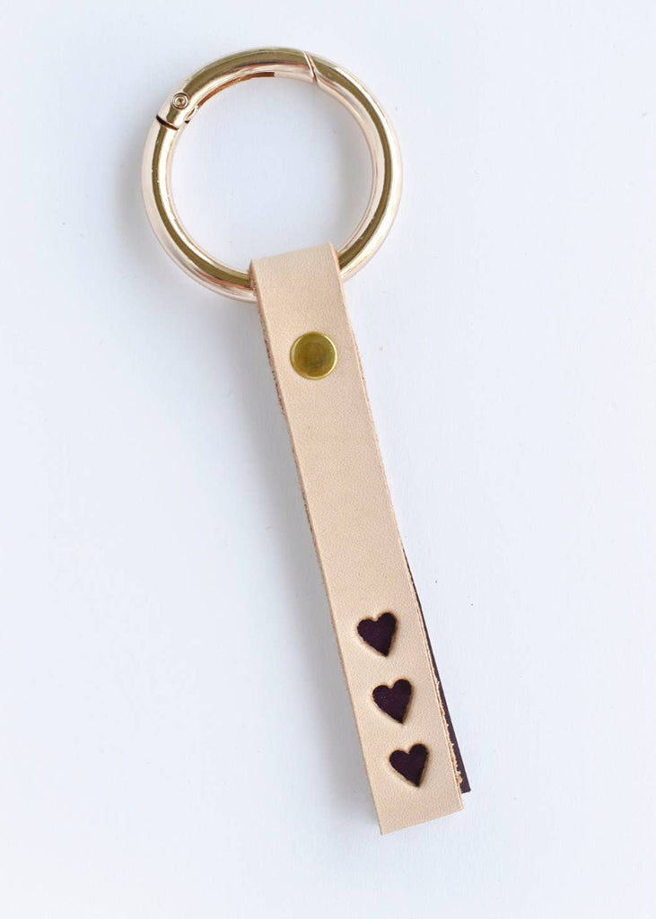 Celina Mancurti | Triple Heart Keychain Cherry