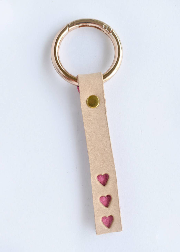 Celina Mancurti | Triple Heart Keychain Pink